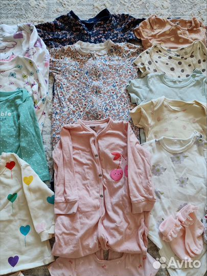 Вещи пакетом на девочку 74-80