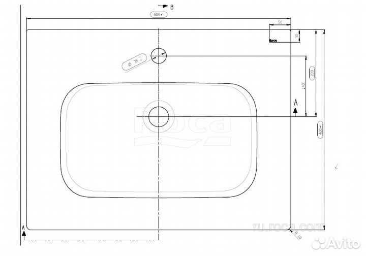 Раковина Roca Victoria-N Unik 60х46 32799E000