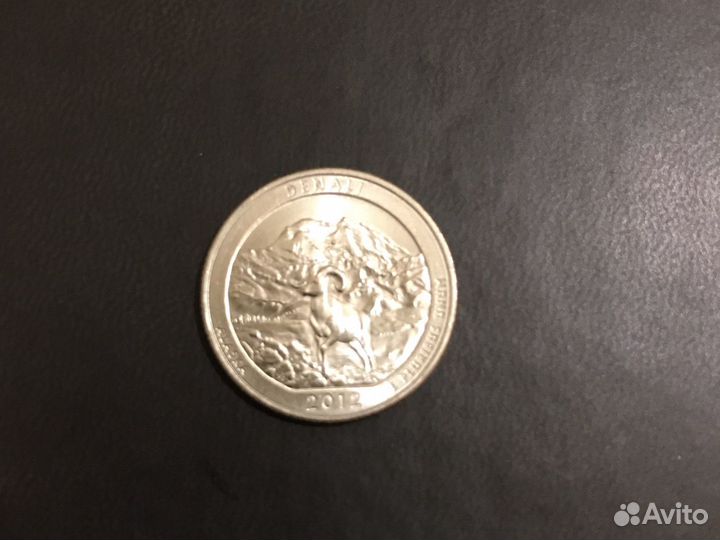 Манета liberty quarter dollar
