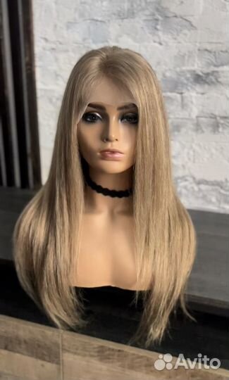 Парик из натуральных волос 60 см