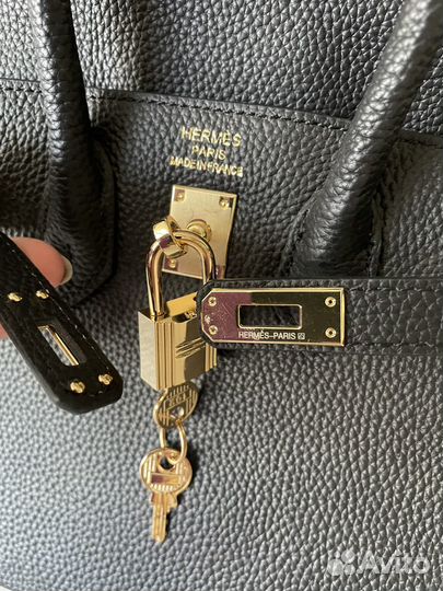 Сумка hermes birkin 25 togo noir gold