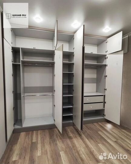 Шкаф распашной с фрезеровкой