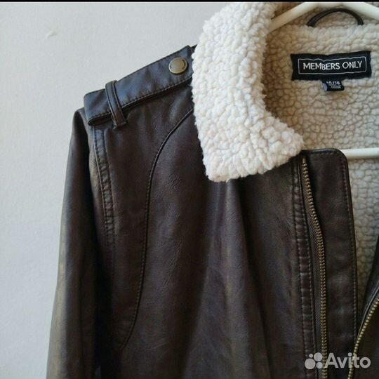 Куртка дубленка авиатор Members Only