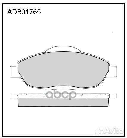 Колодки тормозные дисковые перед ADB01765 A