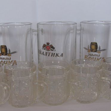 Кружка стеклянная