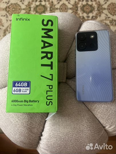 Infinix Smart 7 Plus, 3/64 ГБ