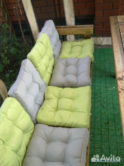 Подушки и матрасы на поддоны,лавки,ниши,шезлонги,к