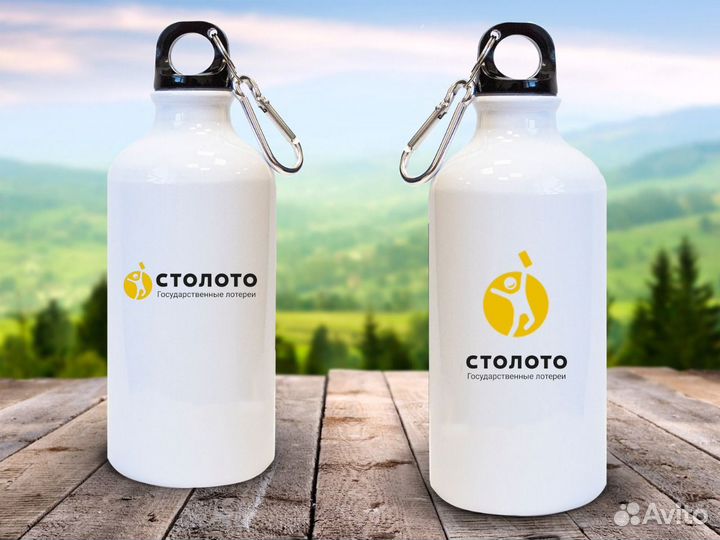 Бутылка для воды с логотипом Вашей компании, опт