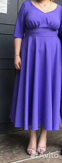 Платье вечернее plus size 54-56р(фиолетовое)