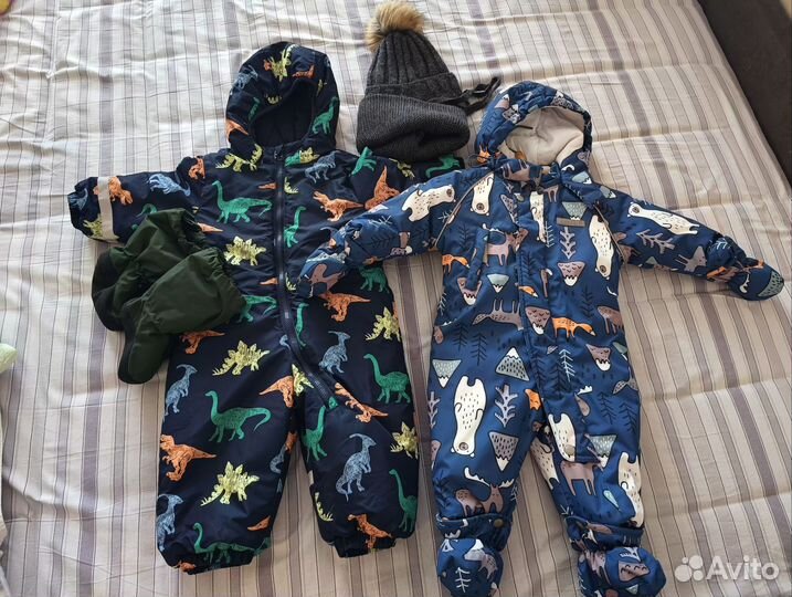 Комбинезон зимний на мальчика 68-80