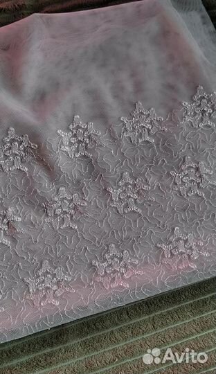 Отрез тюли N 4.Ткань для рукоделия