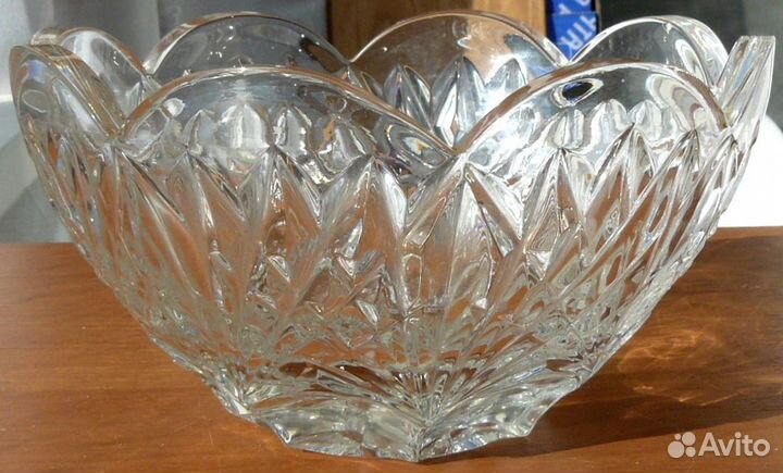 Ваза салатник конфетница хрусталь винтаж СССР