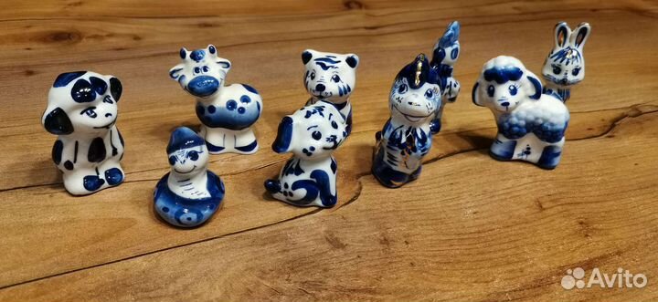 Гжель - фигурки животных