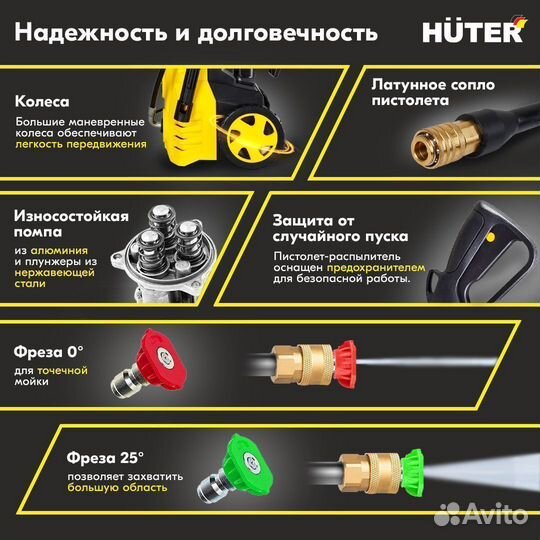 Мойка высокого давления Huter M-3-1650 70/8/28