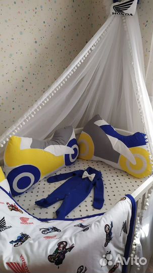 Бортики в кроватку(мотобортики)