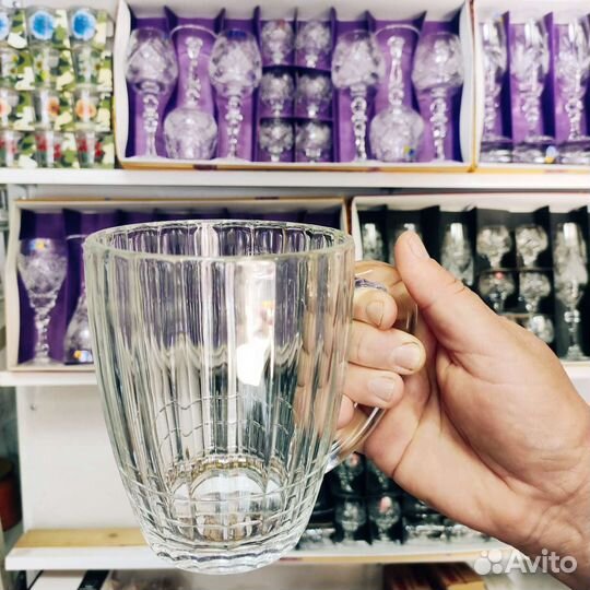 Пивная кружка, кружка для кваса пузатая СССР