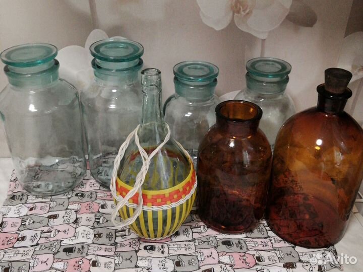 Бутылки, банки старинные