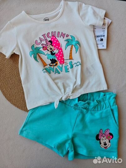Комплект футболка и шорты Минни ca 92, 104, 110