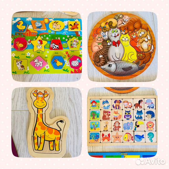 Деревянные пазлы сортер