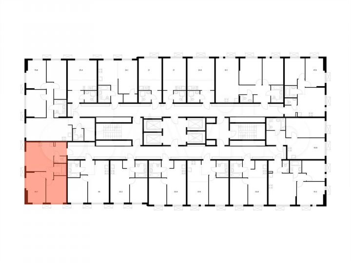 2-к. квартира, 49,7 м², 24/24 эт.