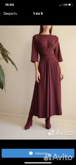 Платье черешня макси unique fabric