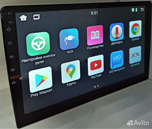 Магнитола на андроиде Toyota wish Android