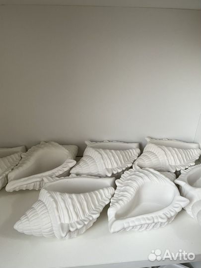 Ракушки /звезды из гипса для свечей