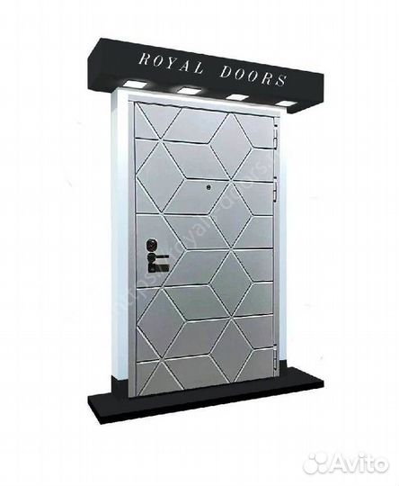 Входная металлическая дверь с зеркалом термо