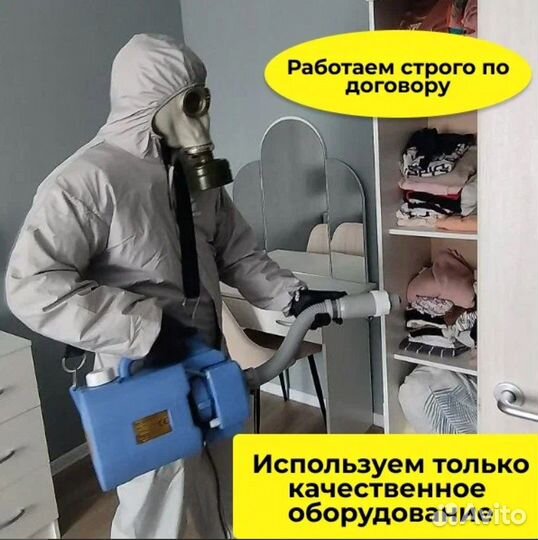 Дезинсекция/Уничтожения тараканов, клопов, плесени