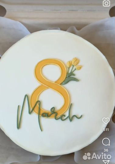 Бенто торт на 8 марта