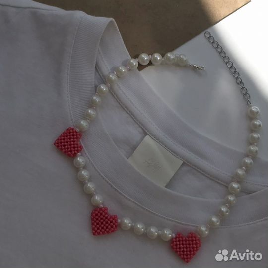 Колье ожерелье бусы