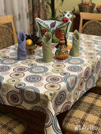 Скатерть из дака с водоотталкивающей пропиткой