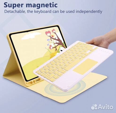 Чехол с клавиатурой iPad air 4 + стикеры в подарок