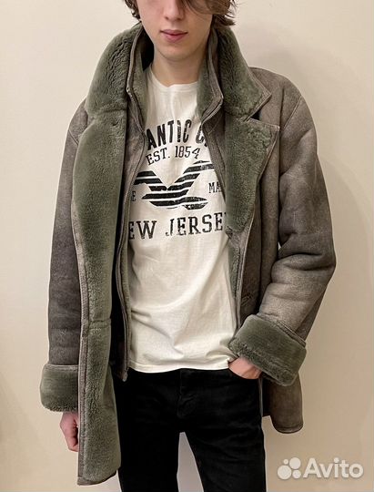 Дубленка натуральная мужская 48 50 размер