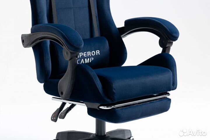 Игровое компьютерное кресло велюр с массажем