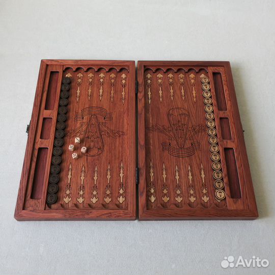 Нарды вдв ручной работы из дуба