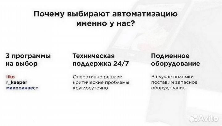 Сенсорный моноблок для автоматизации кафе магазина