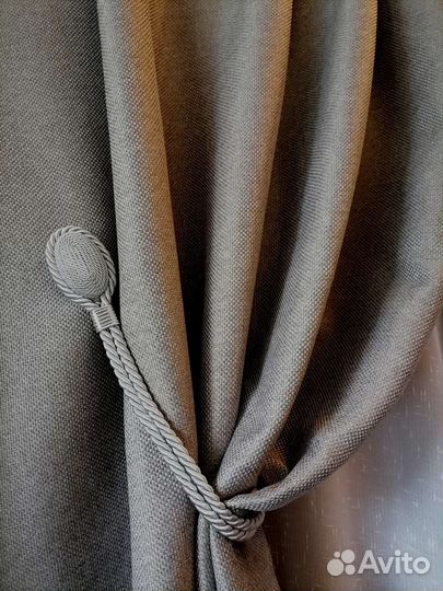 Шторы плотные Рогожка Блэк (Пошив штор)