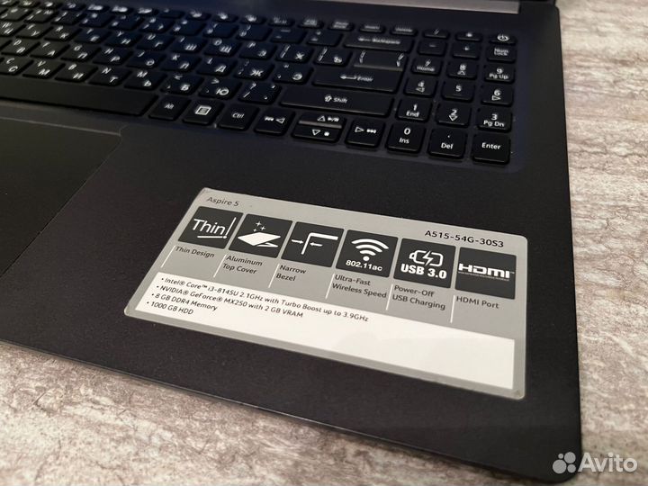 Игровой i3-8145U/geforcemx250/20 Gb/SSD 128/HDD500