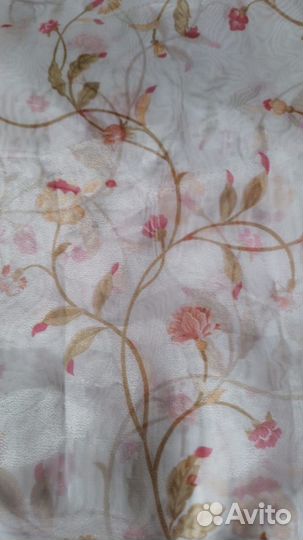 Тюль в цветочек