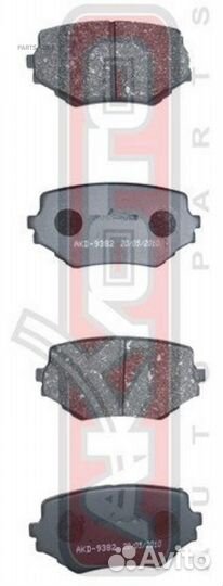 Akyoto AKD-9382 колодки тормозные дисковые передни