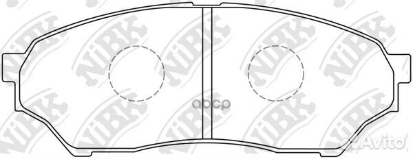 Колодки тормозные дисковые mitsubishi pajero MI