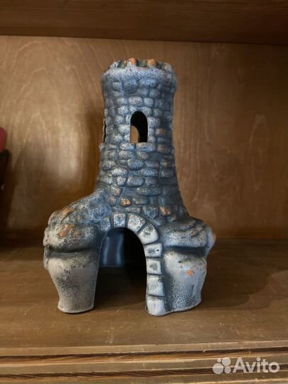 Декорации для аквариума башня