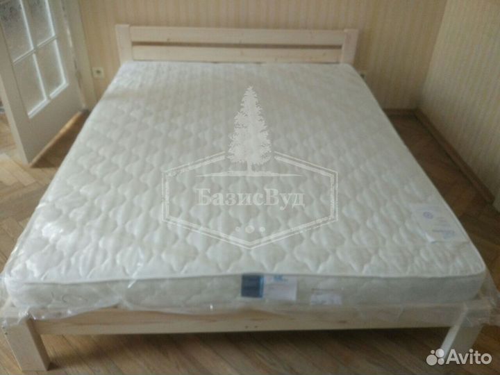 Кровать из массива / Кровать двуспальная / Кровать