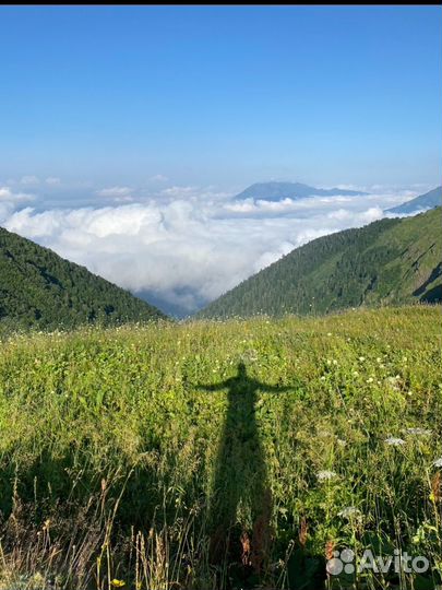 Поход в горы в каньоны, катание на вэйкборде