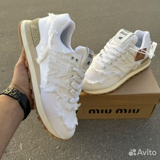 Кроссовки New balance 574 x miu miu