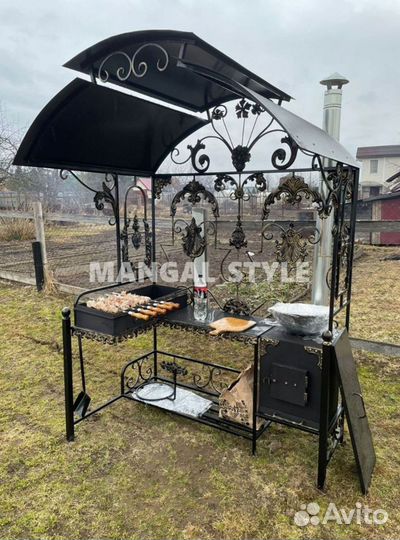 Мангал с печью