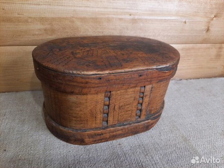 Мезенский лубяной короб Расписной 19 век