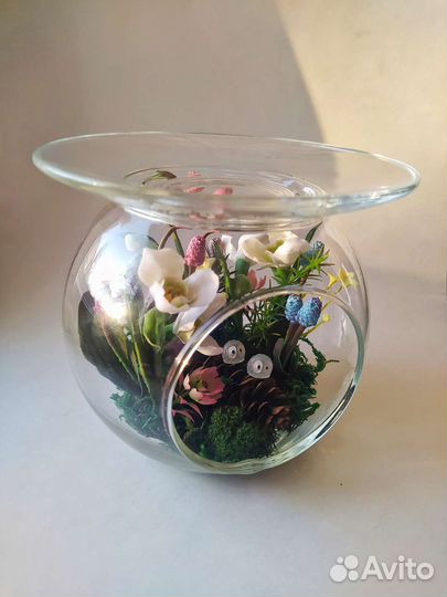 Подснежники в стекле - 3 вида (ручная работа)