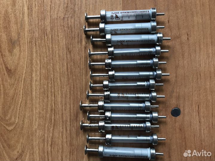 Шприц стеклянный СССР